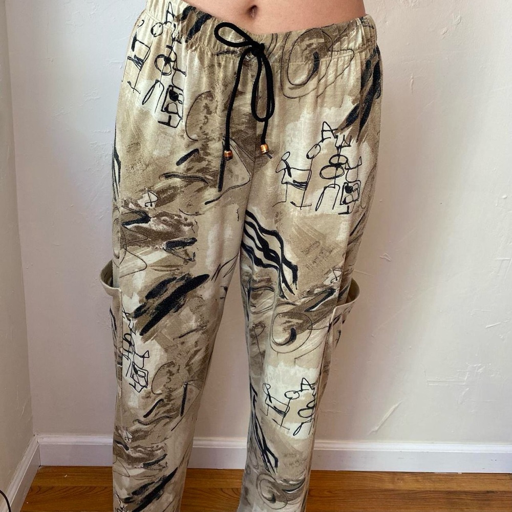 Chico's Artistic Beige Wide Leg Pants